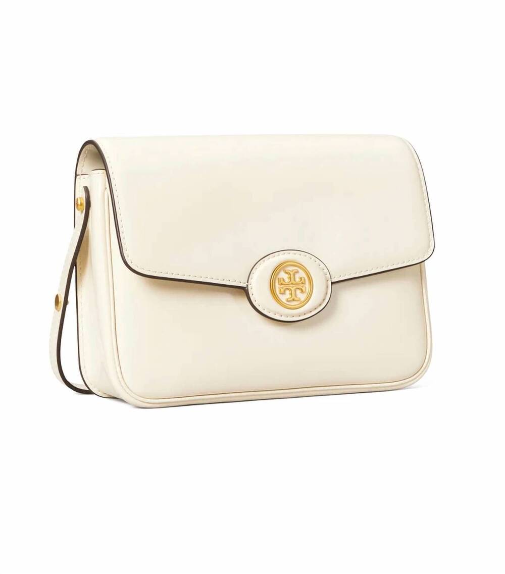 NEW TORY BURCH women's robinson spazzolato convertible shoulder bag in shea butt